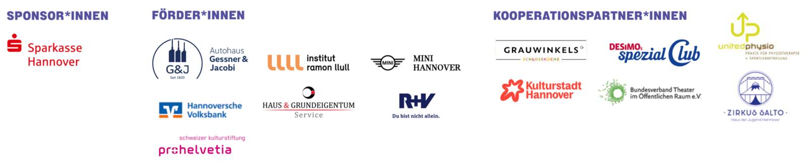 Fördernde und Partner*innen des KLeinen Fests 2025