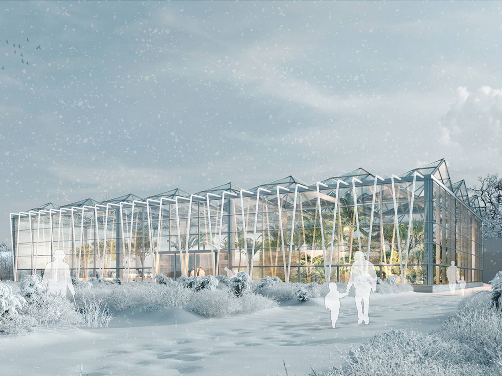 Zweiter des Architekturwettbewerbes "Ein neues Schauhaus für den Berggarten"