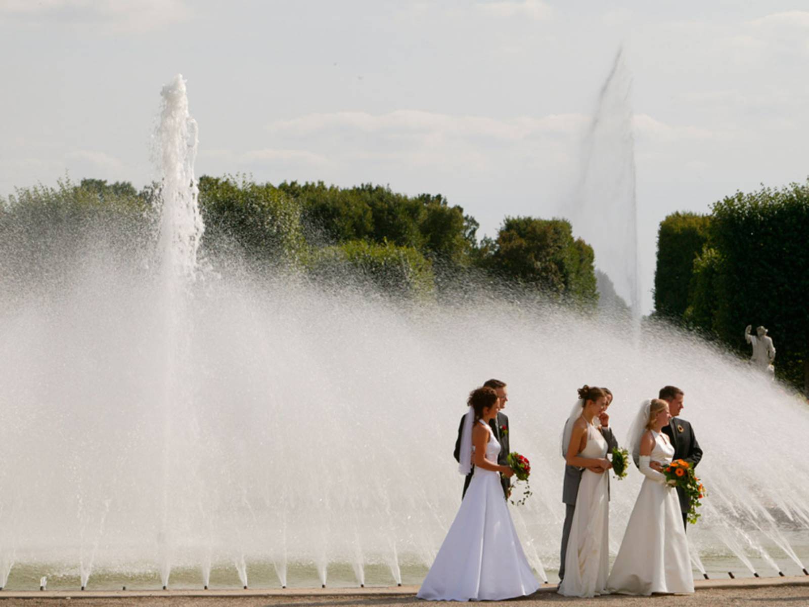 Brautpaare im Großen Garten