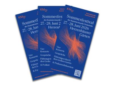 Flyer des Sommerfestivals der Kammermusik-Gemeinde