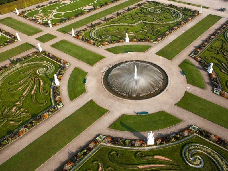 Parterre von oben