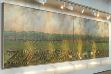 Das Gemälde Revue von Bemerode in der alten Dauerausstellung