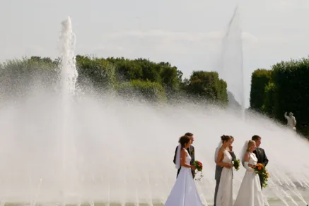 Brautpaare im Großen Garten