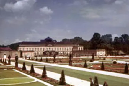 Foto: Großer Garten Herrenhausen mit Schloss. 
KB-Dia-Archiv im HMH
