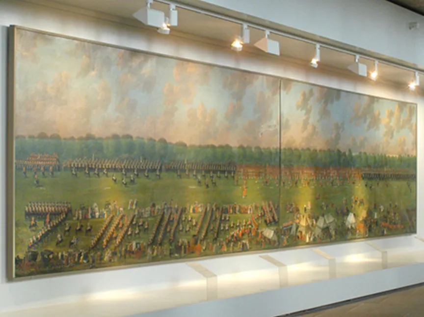 Das Gemälde Revue von Bemerode in der alten Dauerausstellung