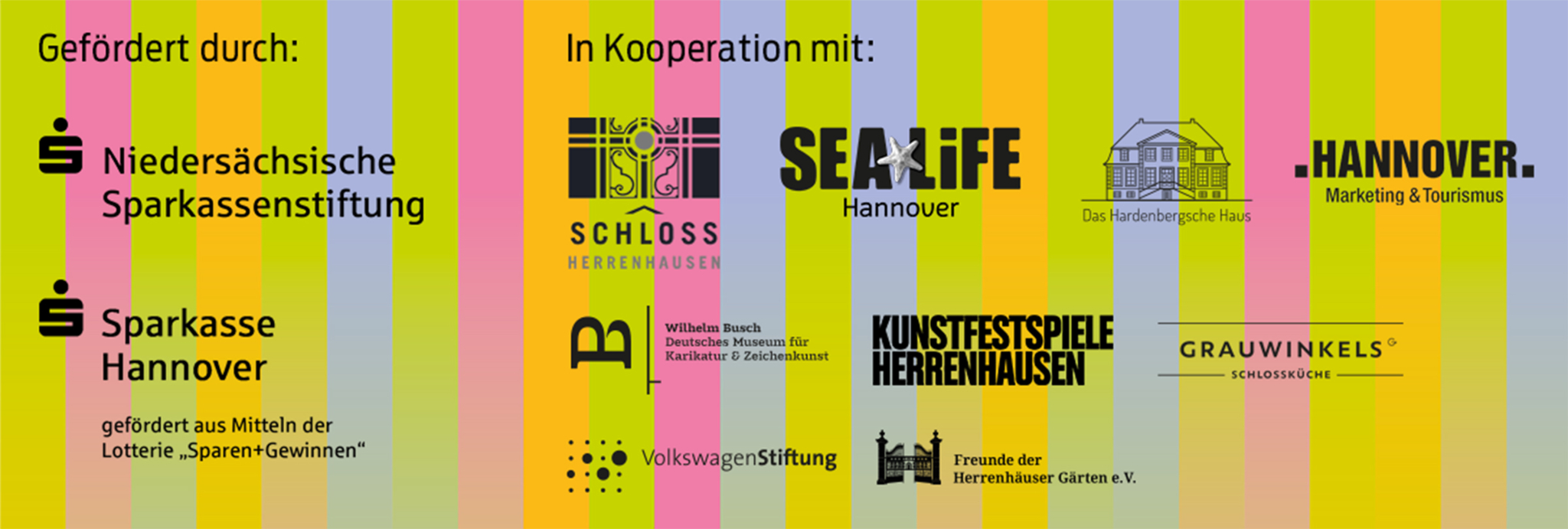 Fördernde und Kooperationspartner*innen des Sommerfests